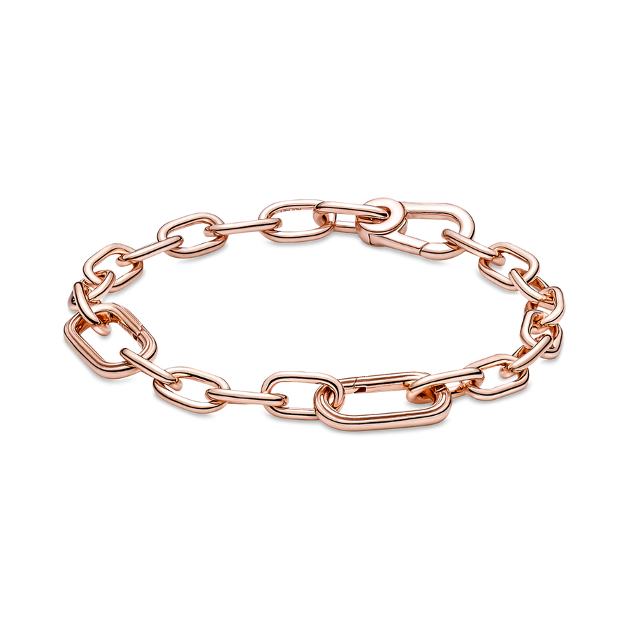 rose gold Pandora style charm bracelet
