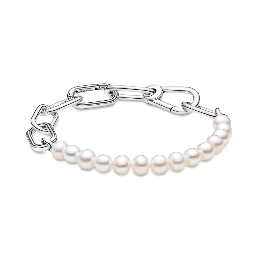 pandora style pearl charm bracelet