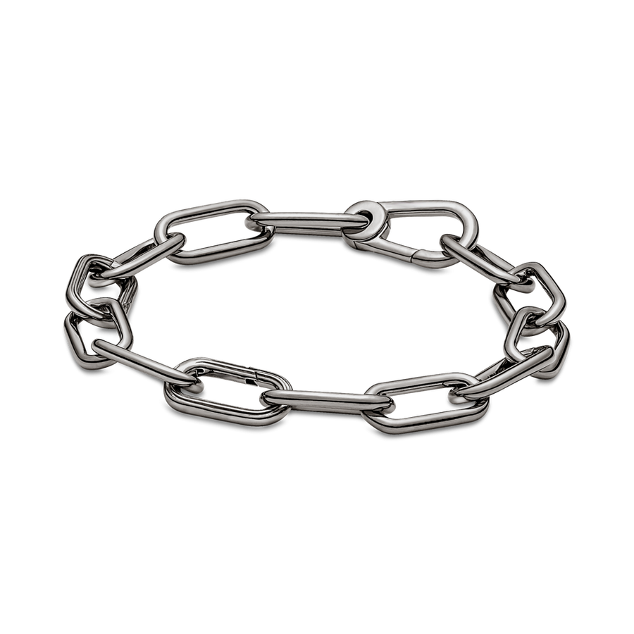 Blackened Silver Pandora style charm bracelet