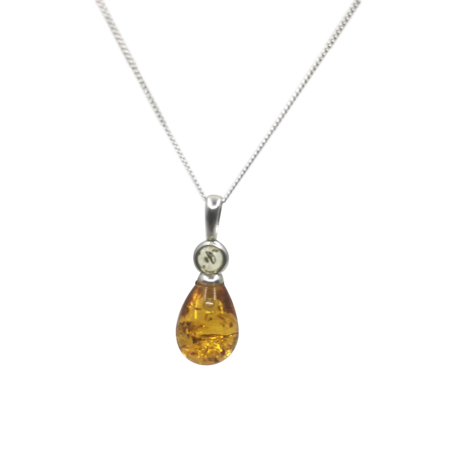 Amber pendant, amber necklace, baltic amber, gift for mother, gift for her, gift for wife, gift idea, sterling silver necklace, girlfriend gift, wife gift, mothers day gift