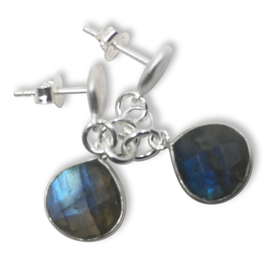 #silver earrings, grey earrings, #labradorite earrings, sterling silver earrings